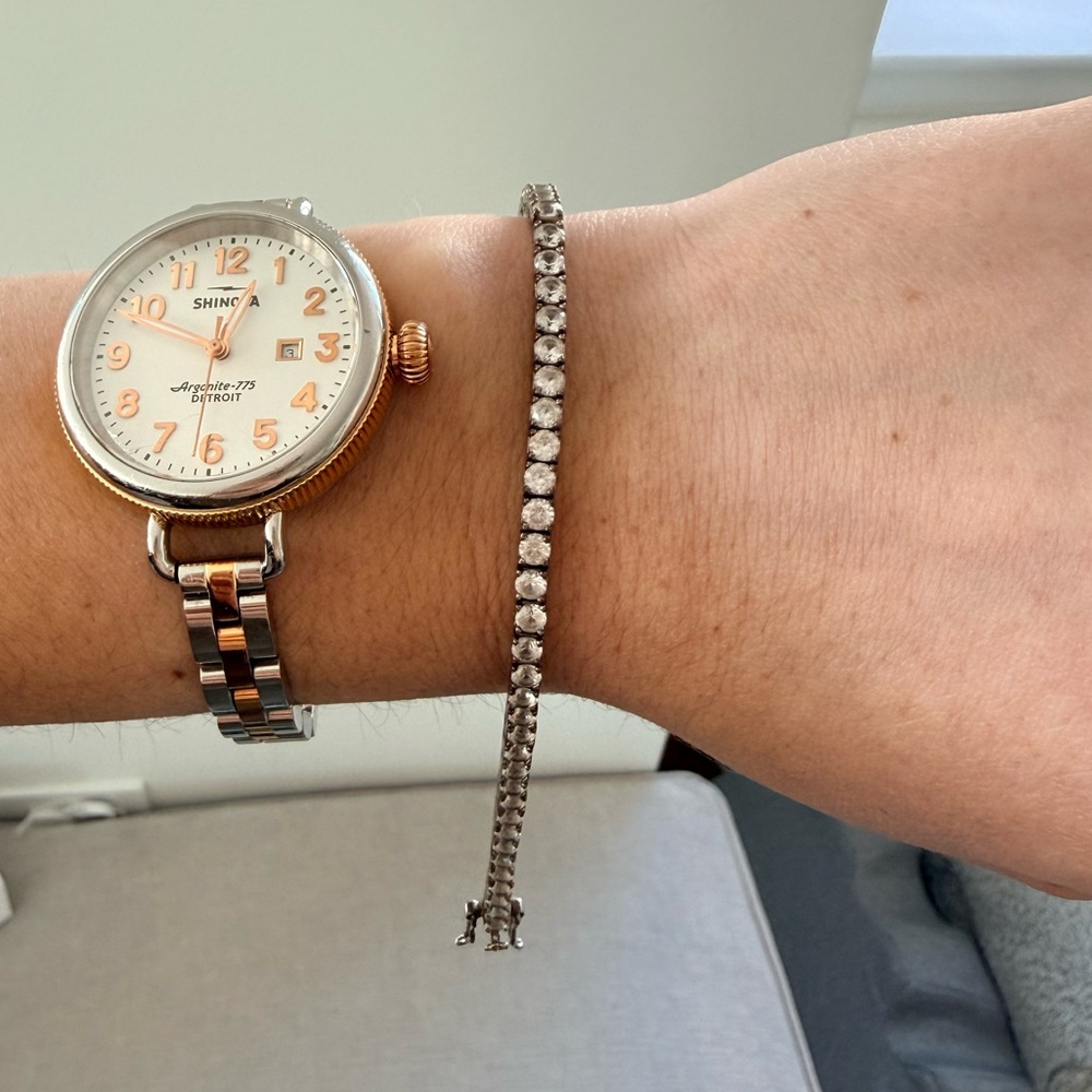 DORSEY | Kate Rivière Bracelet in 3.75MM Lab White Sapphire - Picture 3 of 3